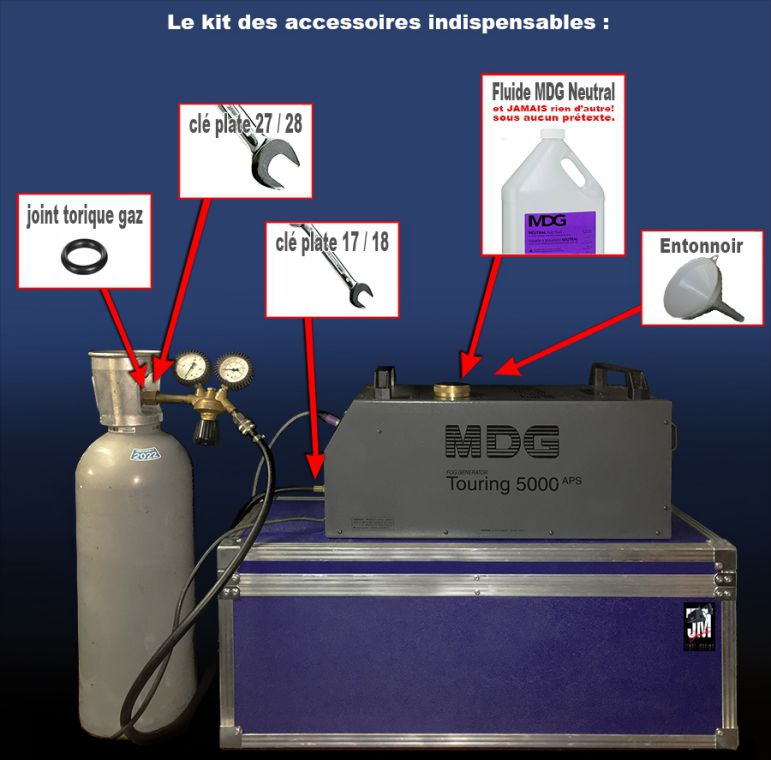 MDG - Recharge bouteille gaz 15 kg CO2 liquide - pour machine a fumée MDG -  Consigne en supplément (Neuf) - JSFrance